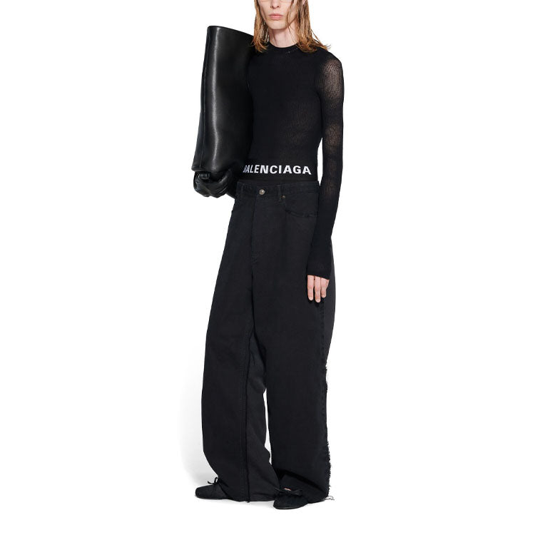 Balenciaga Hybrid Baggy Jeans 'Black' 738751TNW111700