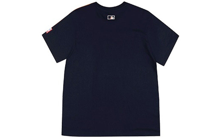 MLB Yankees Alphabet Short Sleeve Unisex Navy Blue 31TSCG931-50N