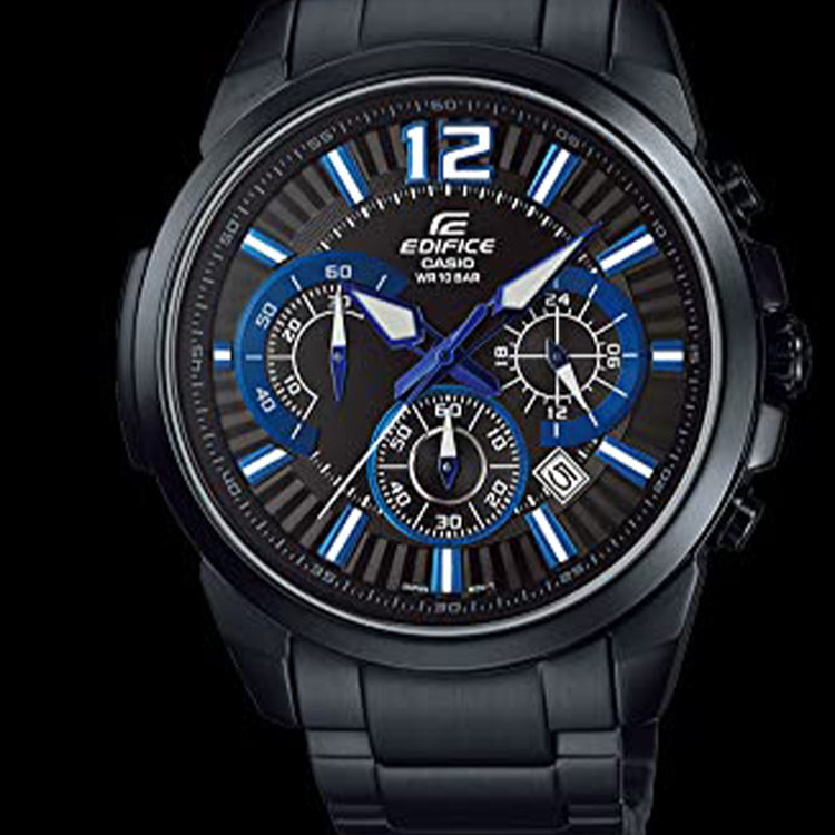 Men's CASIO EDIFICE Series Waterproof Strap Watch Mens Black Analog EFR-535BK-1A2