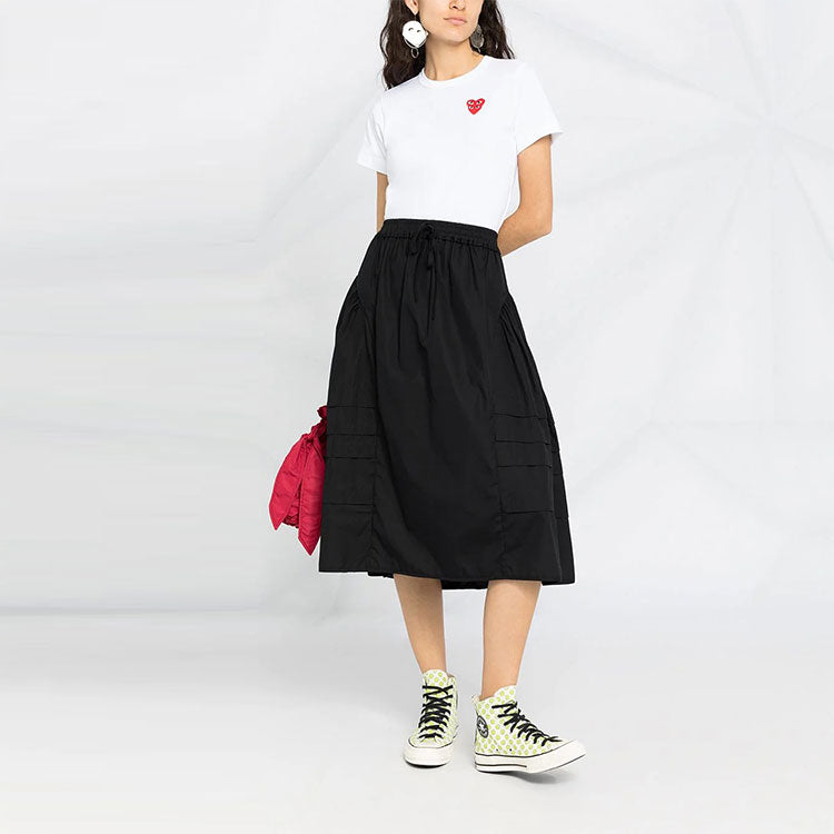 (WMNS) COMME des GARCONS PLAY Basic T-Shirt Red Family Heart 'White' P1-T287-051-2