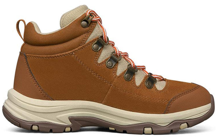 (WMNS) Skechers Trego-El Captian High-Top Brown 158254-COG