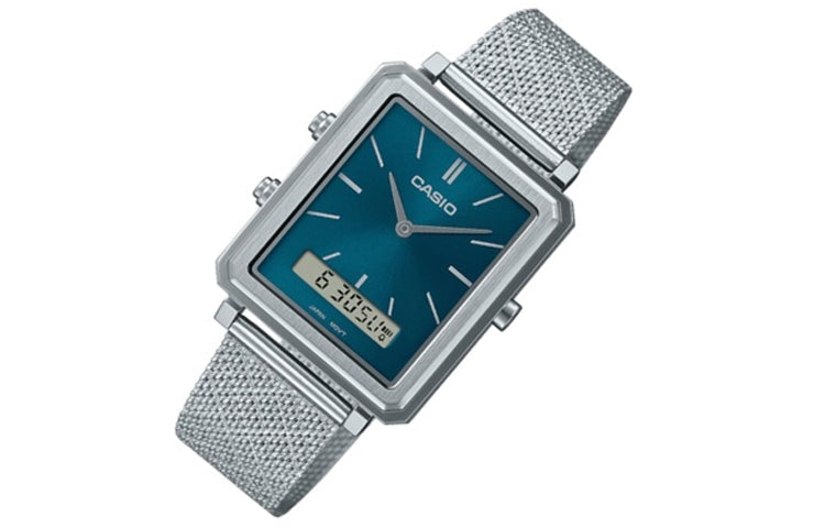 (WMNS) CASIO Analog 'Silver Teal' MTP-B205M-3E