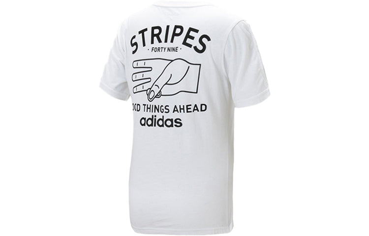 (WMNS) adidas neo Sports Training Round Neck Short Sleeve White EA0329