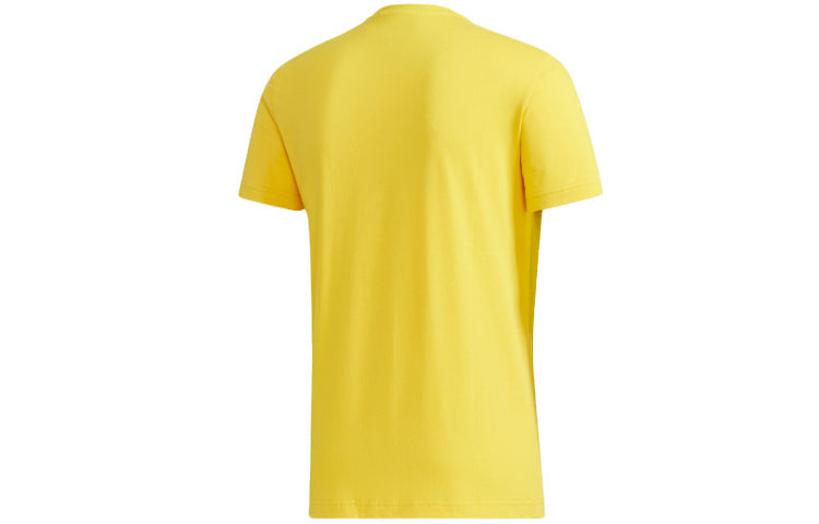 adidas neo M Gk Tee1 Round Neck Yellow GK6142