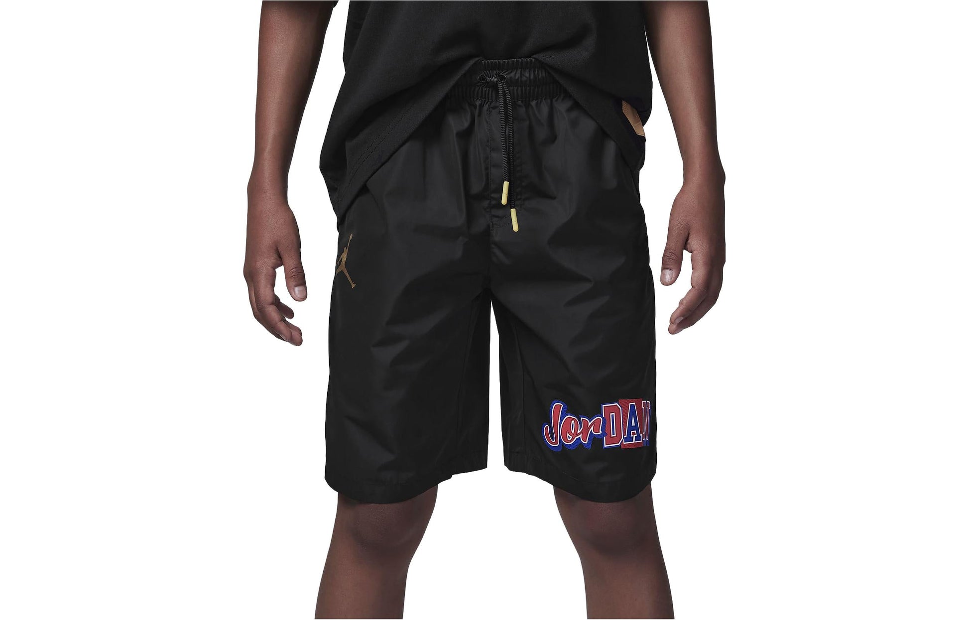 (GS) Air Jordan Woven Shorts 'Black Red' FV2833-010
