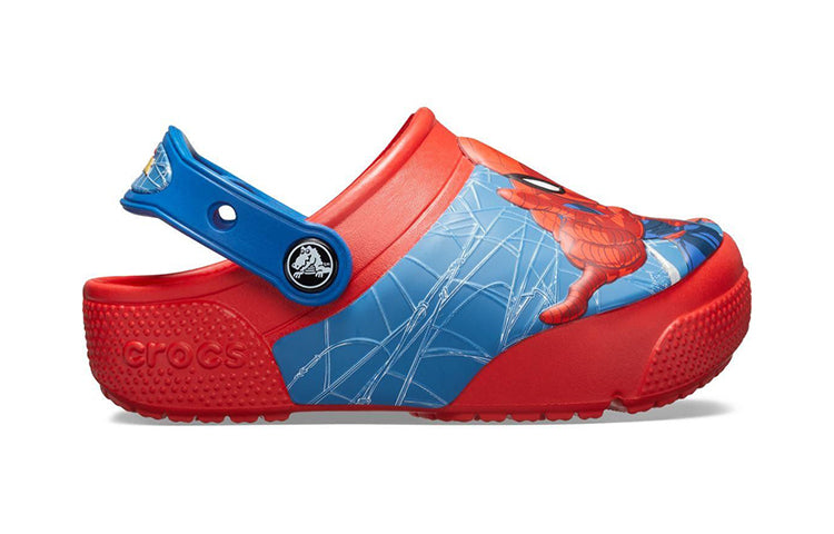 (GS) Crocs Fun Lab SpiderMan Lights Clogs 'Red Blue' 205506-8C1