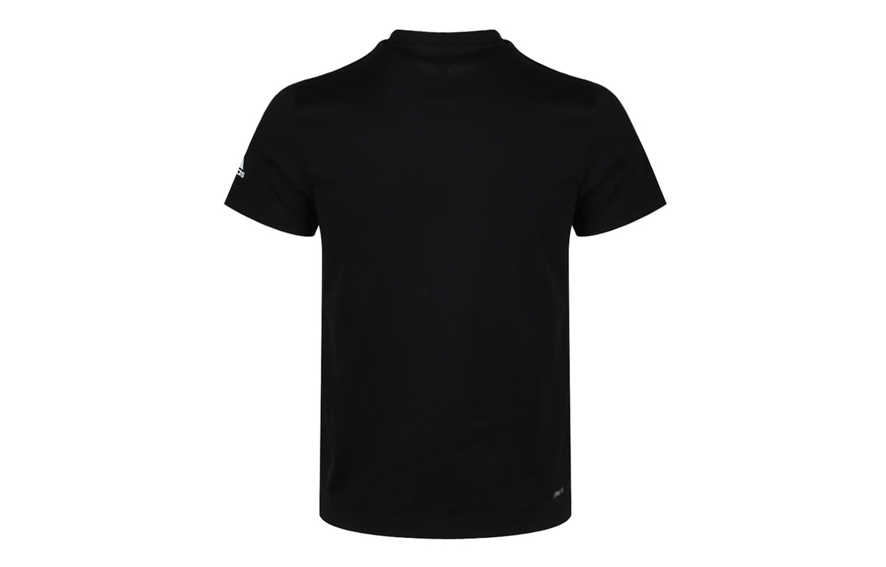 adidas Tmac Millennium Funny Shoe Pattern Round Neck Short Sleeve Black DU6721