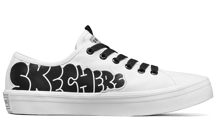 (WMNS) Jeremyville x Skechers V'Lites Low-Top Sneakers White/Black 66666301-WBK