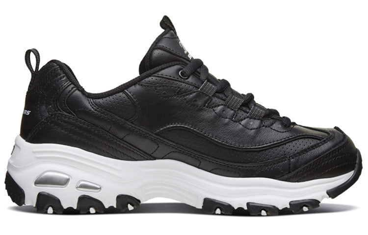(WMNS) Skechers D'lites 1.0 Running Shoes Black 66666248-BKW