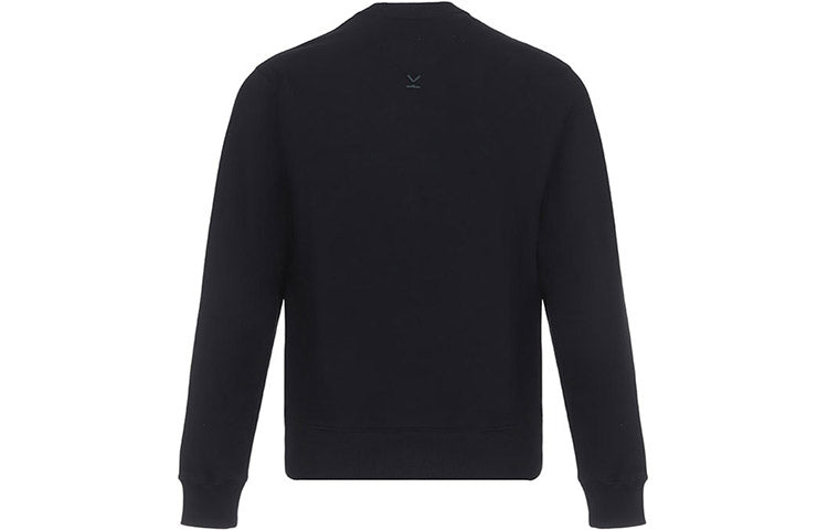 KENZO Small Tiger Head Round Collar Long Sleeve Sports Male Black FA65SW0034MD-99