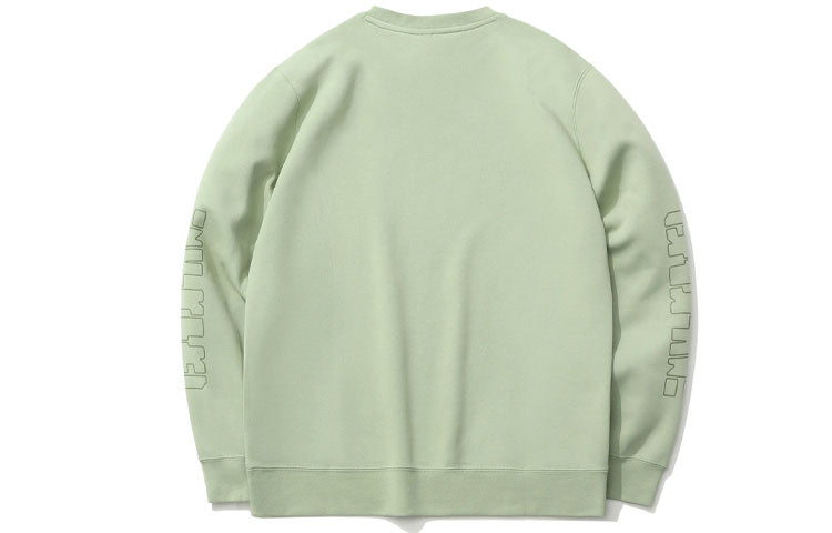 Li-Ning BADFIVE Sports Basketball Series Printing Sports Loose Round Neck Pullover Desert Green AWDR049-2