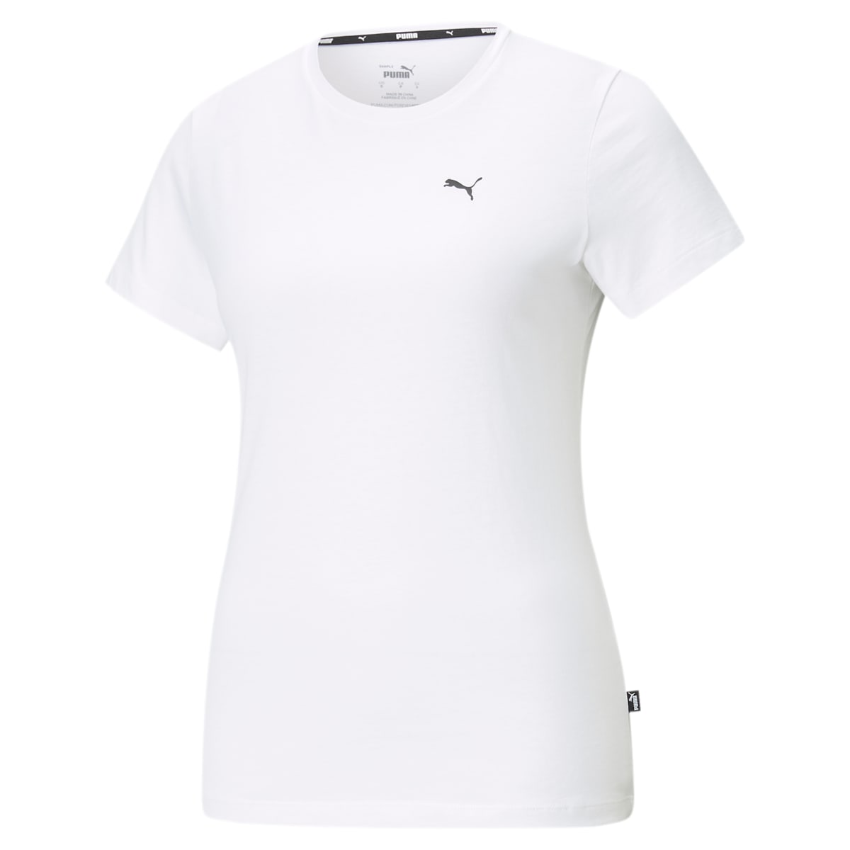 (WMNS) PUMA Essential Small Logo T-Shirt 'White' 586776-52