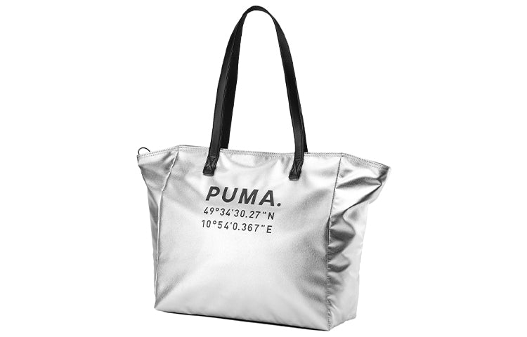 (WMNS) PUMA Prime Large X-mas Shopper Bag 'Sliver Black' 076596-02