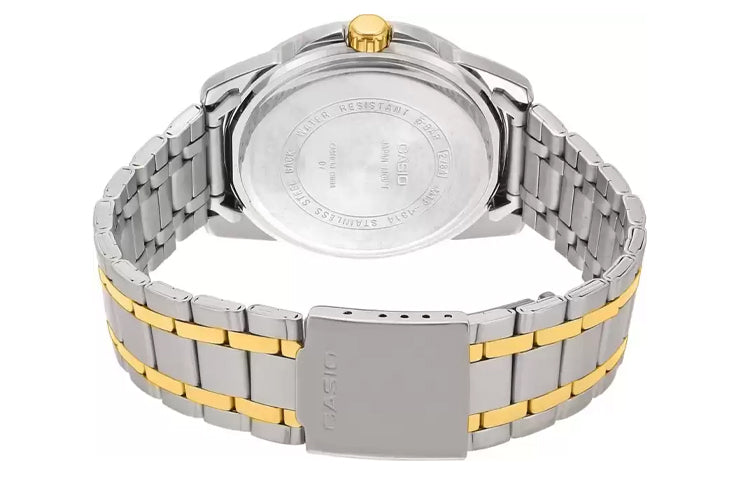 CASIO Quartz Gold/ Sports Unisex Mens Silver Analog MTP-1314SG-1AVDF