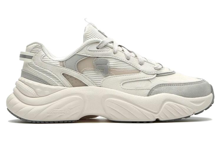 (WMNS) FILA FUSION Conch Sneakers 'Beige Grey' T12W341609FWA