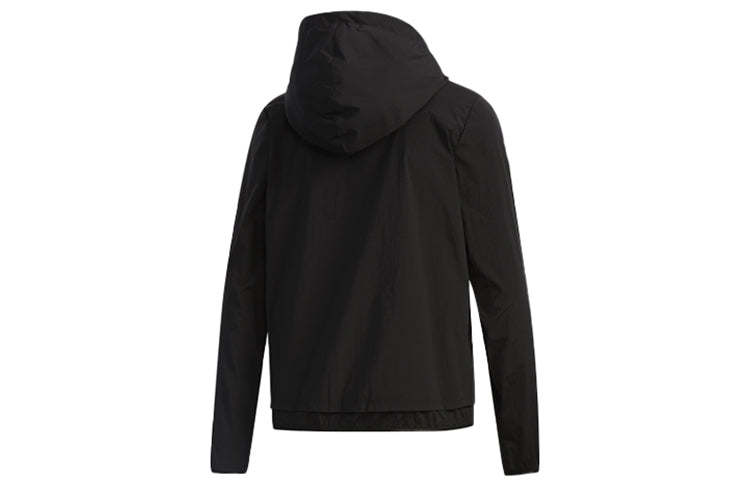 (WMNS) adidas Sports Hooded Jacket Black FN2262