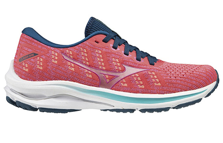 (WMNS) Mizuno Wave Rider 25 Waveknit Wide 'Pink' J1GD217778