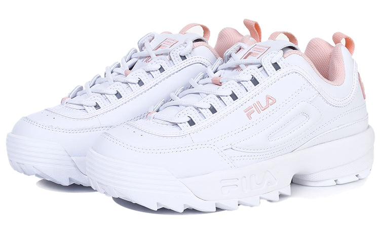 (WMNS) FILA Disruptor2 Series Chunky Sneakers White/Pink FS1HTB1074X_WPK