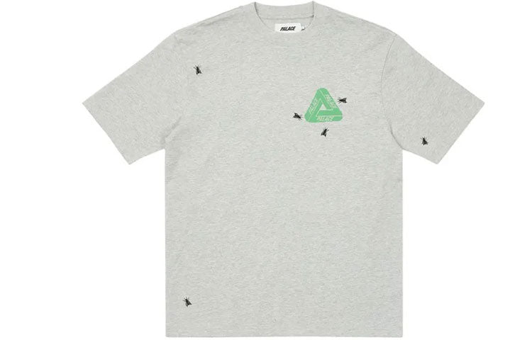 PALACE Fly TShirt Green Triangle Logo Short Sleeve Unisex Gray P20ES009