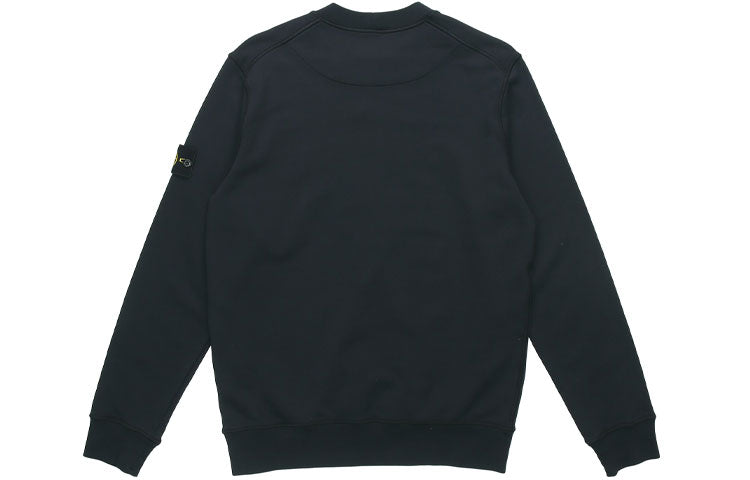 Men's STONE ISLAND Garment Dyed Crew Sweat Casual Navy Blue 721563051-V0020