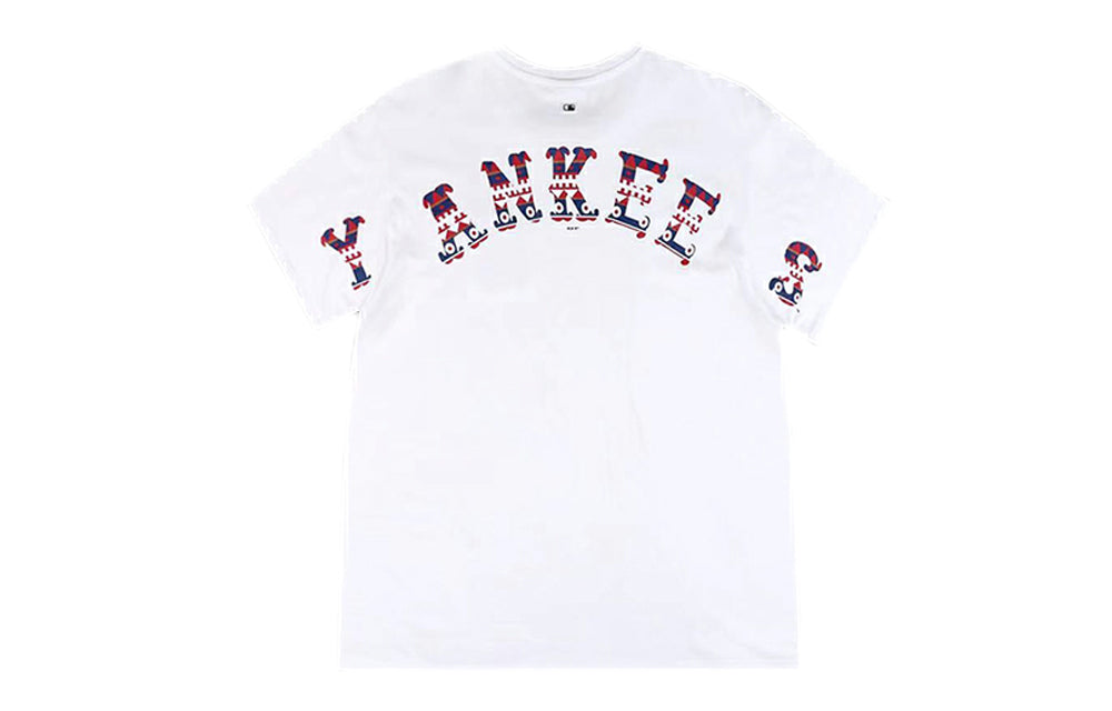 MLB YANKEES Large Alphabet Short Sleeve White 31TSTD931