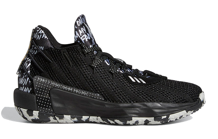 (GS) adidas Dame 7 J Black/White FY1871