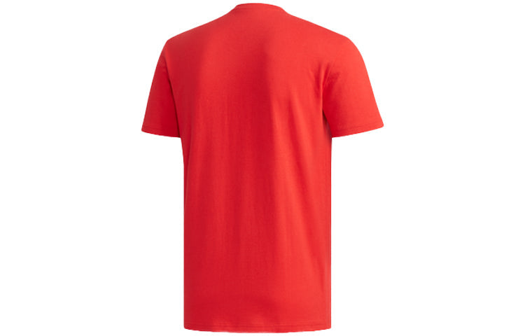 adidas neo M Cs Ris Tee Sports Short Sleeve Red EJ7068