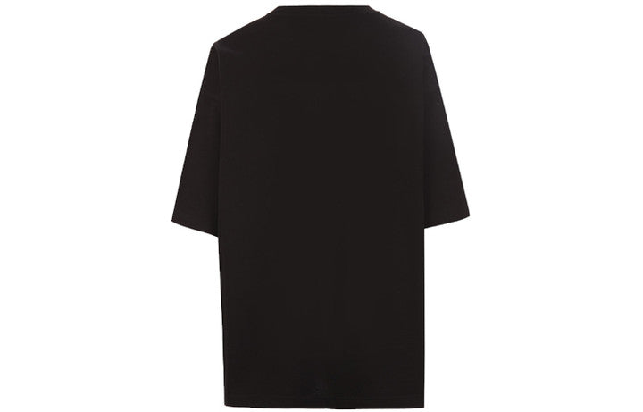 Balenciaga Unisex Paris Printing Round-neck Black 594599TGV661000