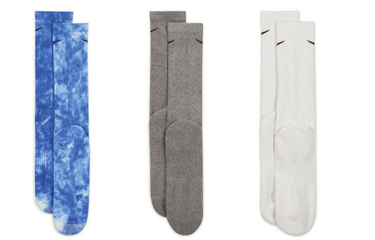 Nike Everyday Plus Cushioned Crew Socks (3-Pack) 'Blue Grey White' FB9948-902