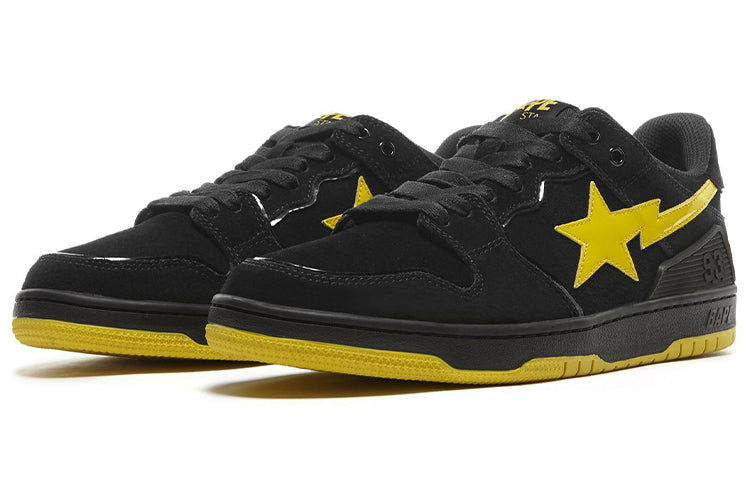 A Bathing Ape Sk8 Sta 'Black Yellow' 1G70-191-031