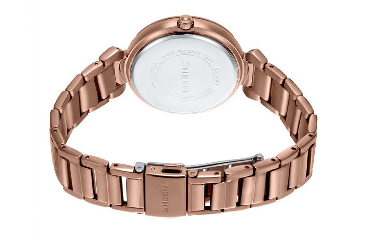 CASIO SHEEN Stainless Steel Strap Gold Analog SHE-4057PG-7A