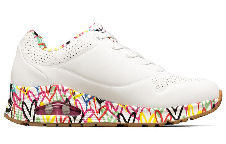 (WMNS) James Goldcrown x Skechers Uno Low Running Shoes White 155506-WHT