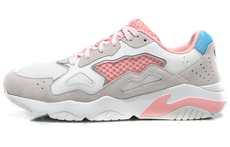 (WMNS) Li-Ning Reverses Classical Light Leisure Low 'White Grey Pink' AGCN378-3