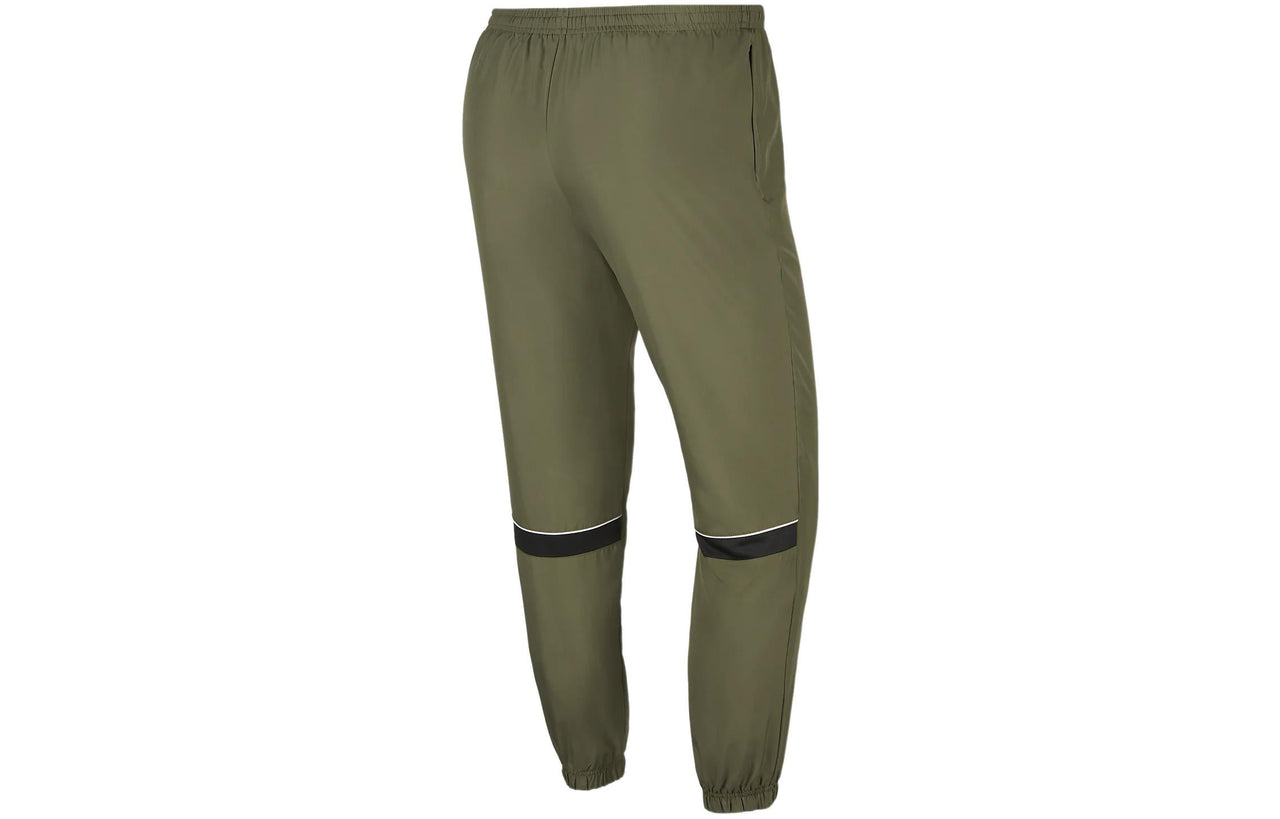 Men's Nike Dri-FIT Logo Printing Woven Solid Color Bundle Feet Sports Pants/Trousers/Joggers Olive Green CW6129-222