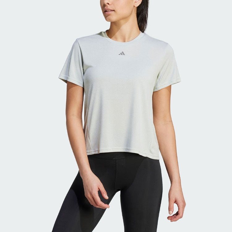 (WMNS) adidas Hiit Heat.rdy Sweat-conceal Logo T-Shirt 'Grey' IM2635