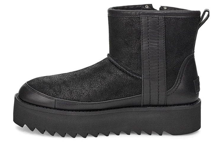 (WMNS) UGG Classic Rebel Biker Mini 1105314-BLK