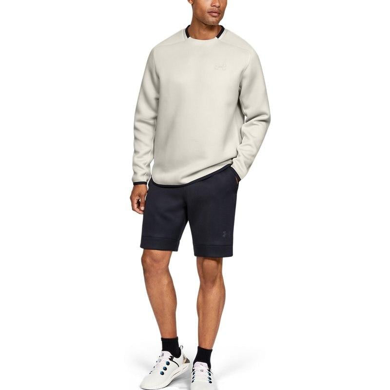 Men's Under Armour Move Training Sports Round Neck Pullover White 1354973-110