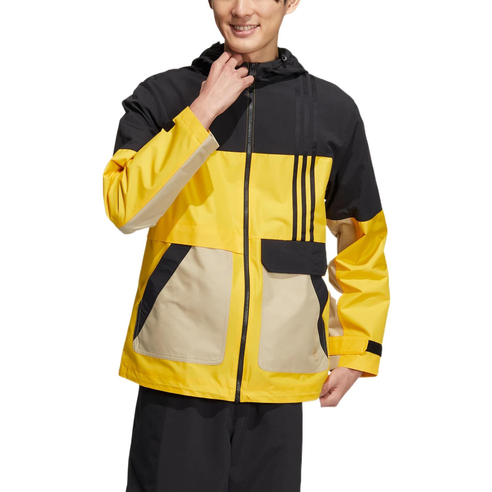 adidas Util Windbreaker Jackets 'Yellow Black' HN2422