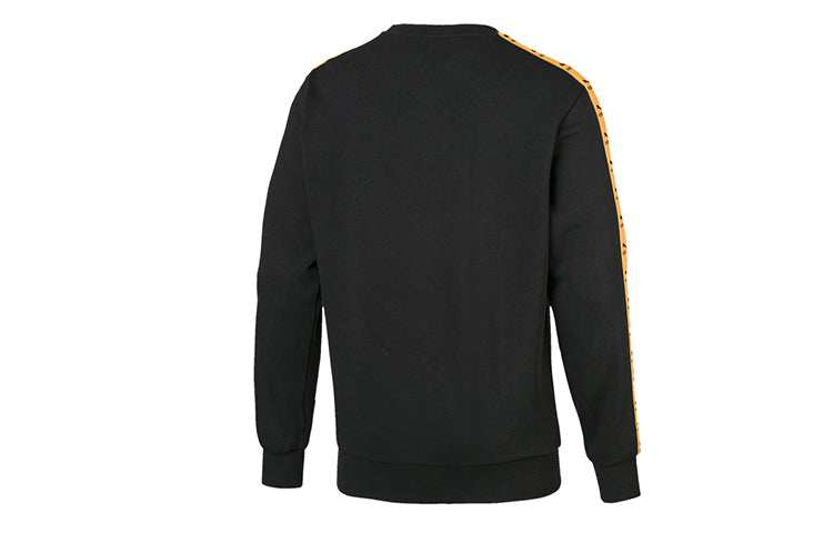 PUMA Unisex Monogram Round-neck Sweatshirt Black 579713-01