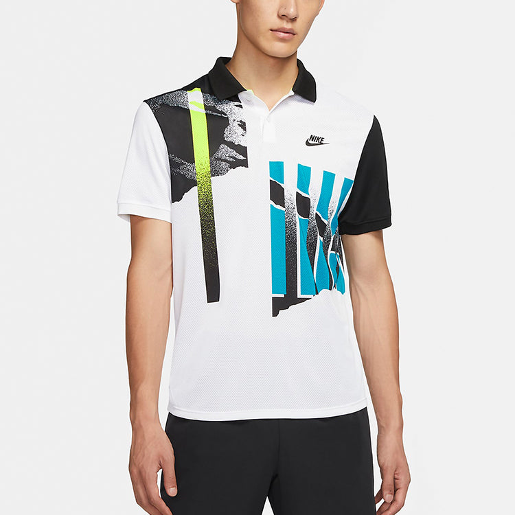 Nike Court Advantage Tennis lapel Short Sleeve Green CK9794-101