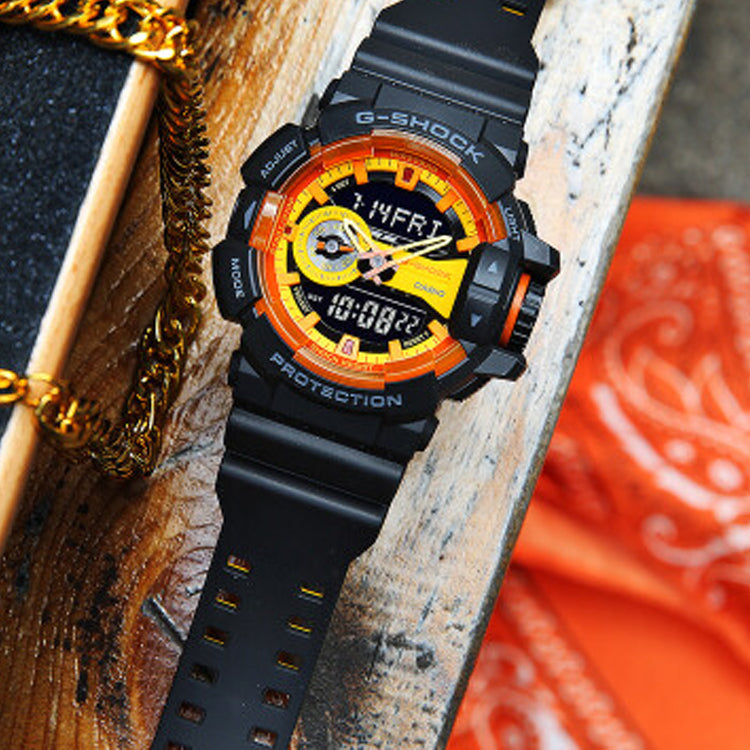 CASIO G-Shock Analog-Digital 'Black Orange' GA-400BY-1APR