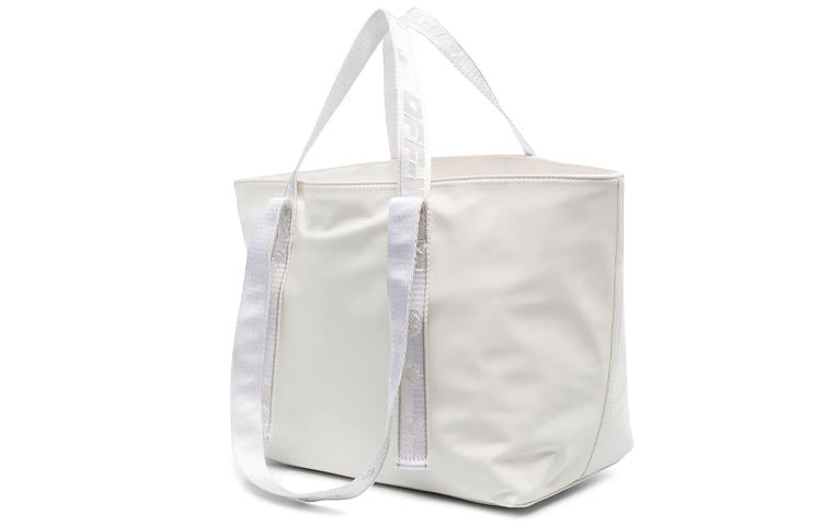 Off-White Canvas Logo Printing Tote White OWNA143R21FAB0010110
