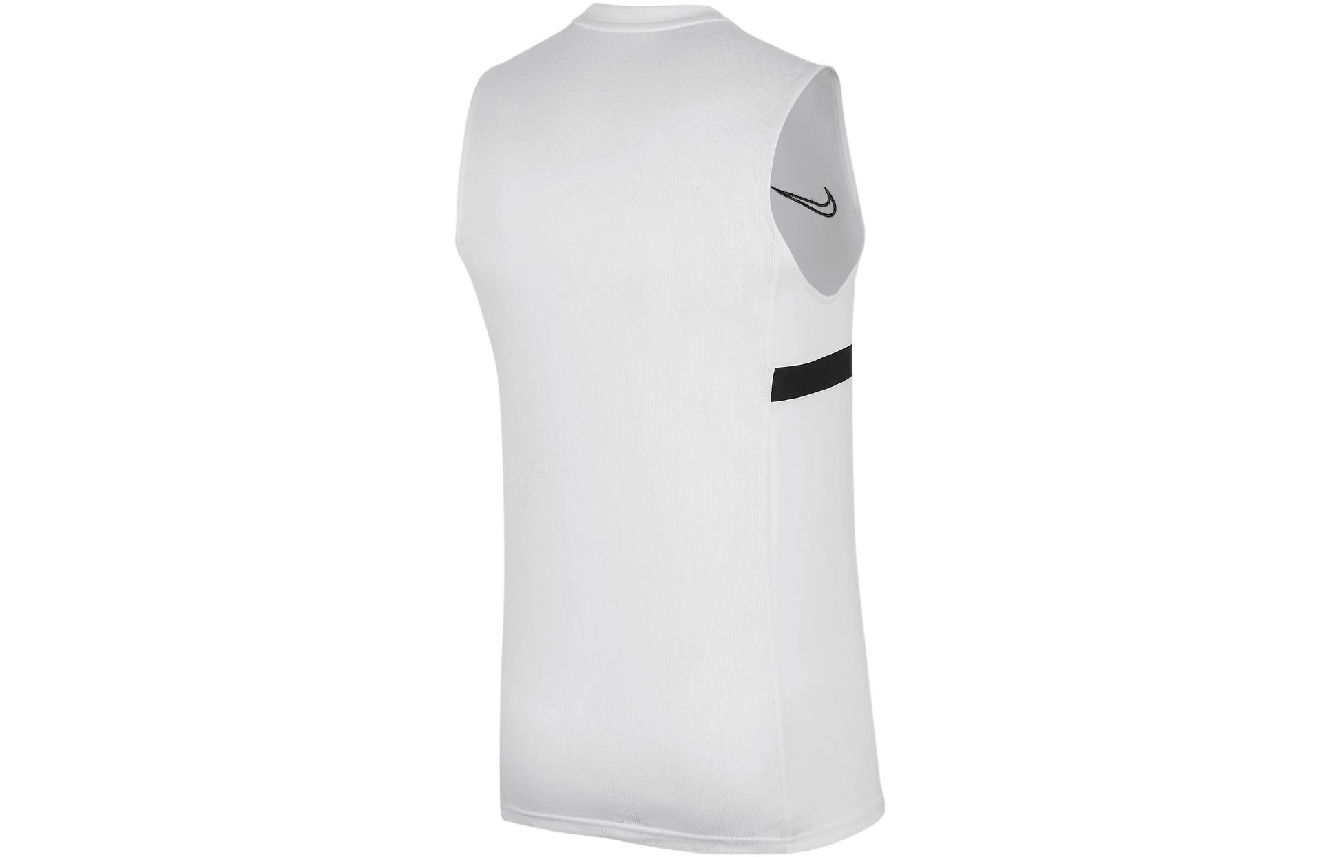 Men's Nike Dri-FIT Logo Printing Round Neck Sports Us Edition White Vest DB4358-100