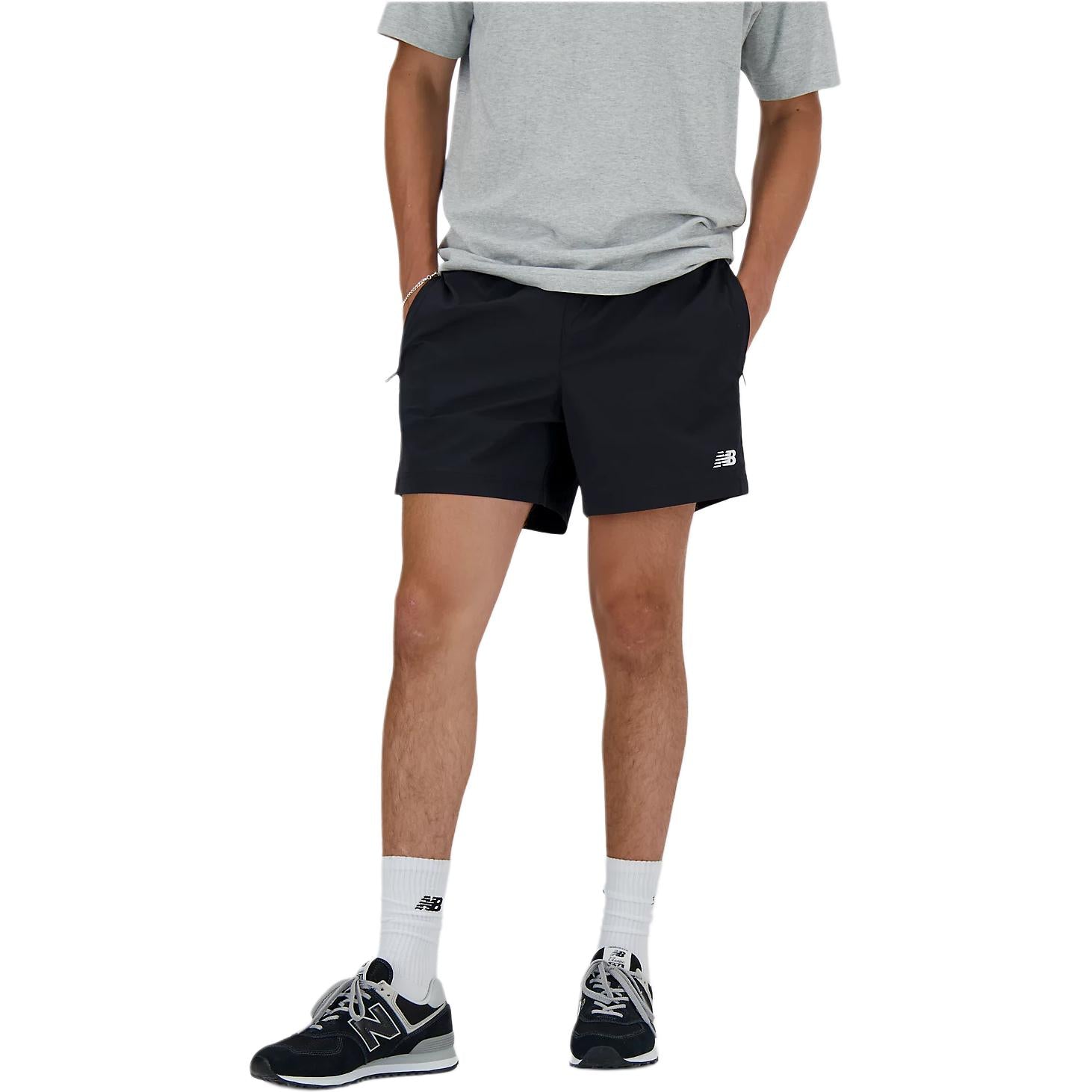 New Balance Athletics Stretch Woven Short 5" Asia Sizing 'Black' MS41517-BK
