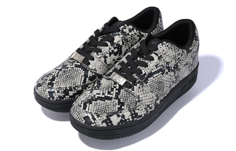 A BATHING APE Bape Sta Low 'Snakeskin Grey' 1G30-191-013-LTB