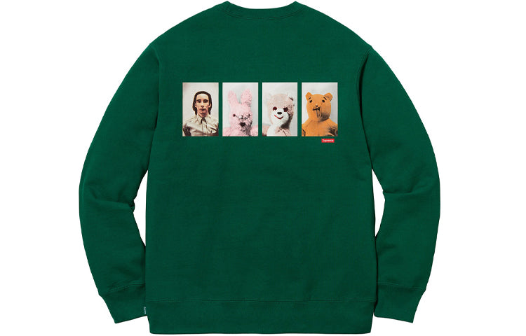 Supreme FW18 Mike Kelley AhhYouth! Crewneck Sweatshirt Dark Green SUP-FW18-349