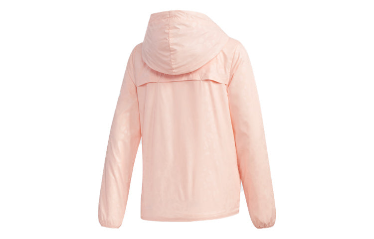 (WMNS) adidas Alphabet Logo Flower Sports Hooded Jacket Pink FM9305