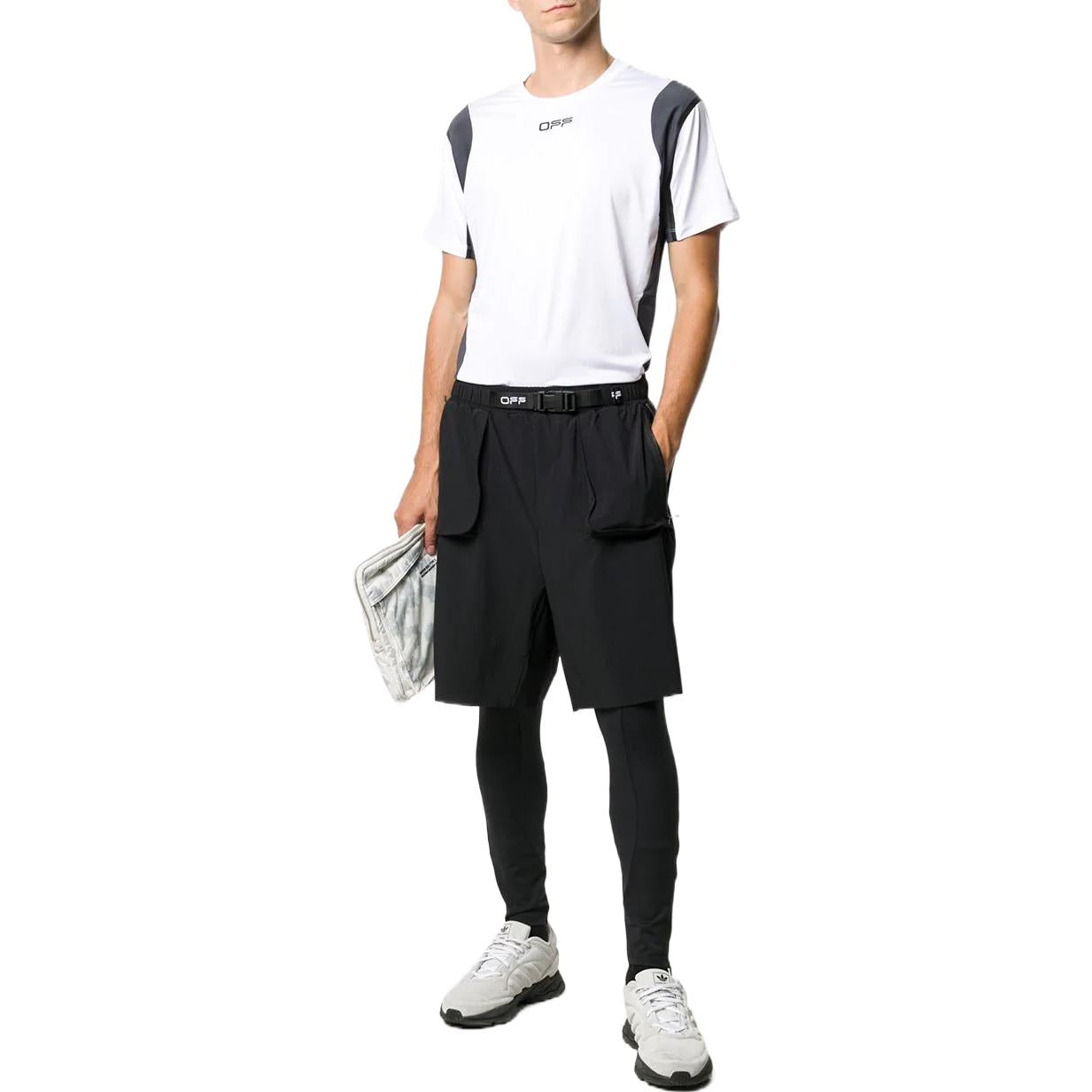 Men's Off-White Logo Printing Sports Short Sleeve Version White T-Shirt OMVA011I20JER0020106