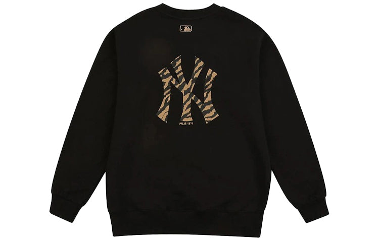 MLB Classic Logo Printing Athleisure Casual Sports Round Neck Unisex Black 31MTZ2941-50L