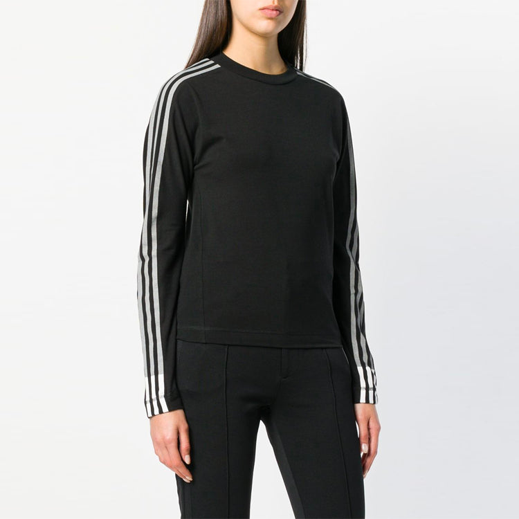 (WMNS) Y-3 Round Neck Long Sleeves Hoodie Black DP0771